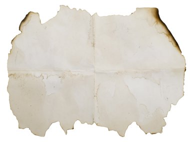 antika yanmış kağıt