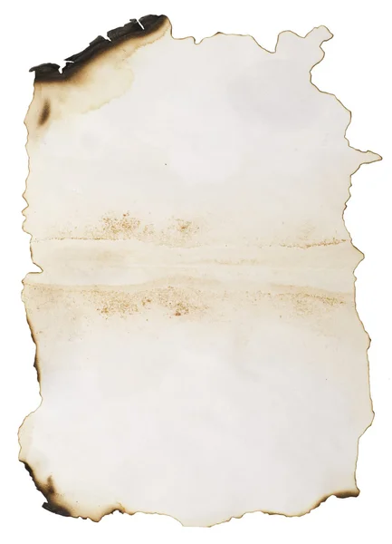 Velho manuscrito queimado — Fotografia de Stock