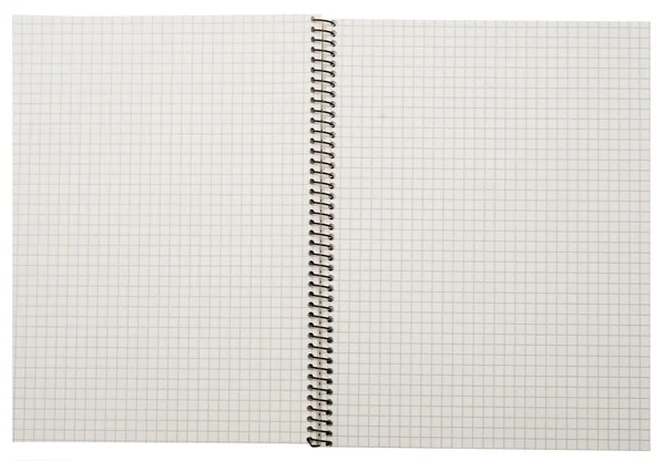 Open spiral notebook — Stock Photo, Image