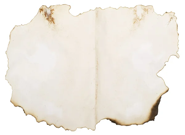 Boş yanmış kağıt — Stok fotoğraf
