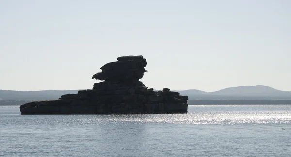 stock image Rock in the lake