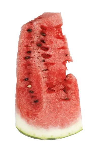 Bit av en vattenmelon — Stockfoto