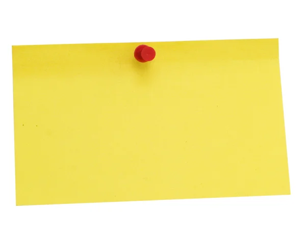 Vazio amarelo em branco — Fotografia de Stock