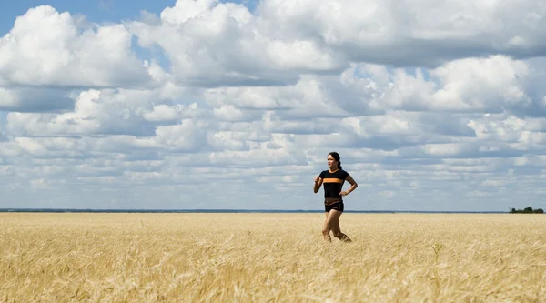 Correndo menina — Fotografia de Stock