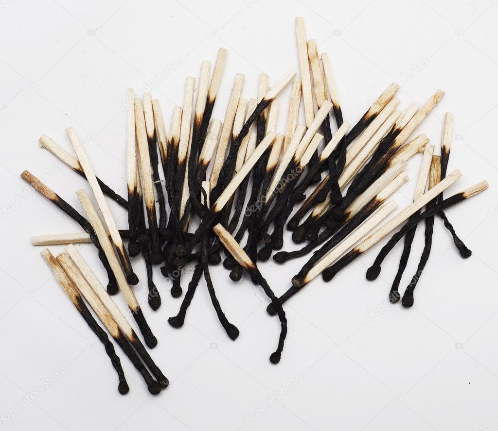 Burnt matches