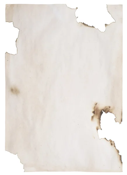 Oude verbrand papier — Stockfoto