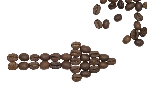 Coffee arrow — Stock Photo, Image
