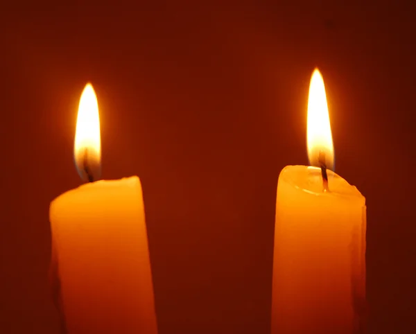 Дві свічки — стокове фото
