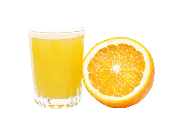 Zumo de naranja y fruta — Foto de Stock