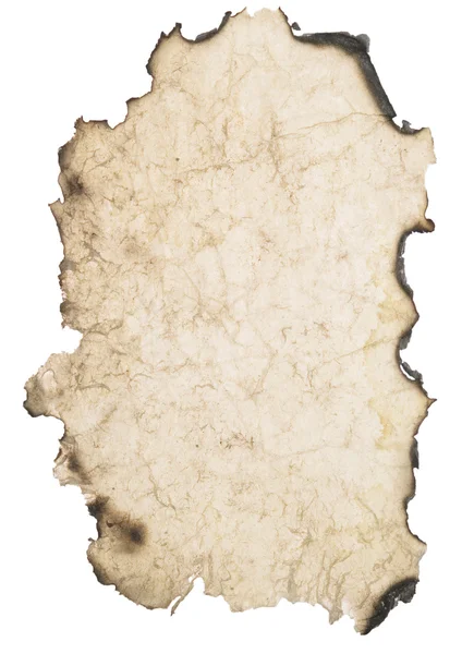 Морщинистой сожгли бумага — стоковое фото