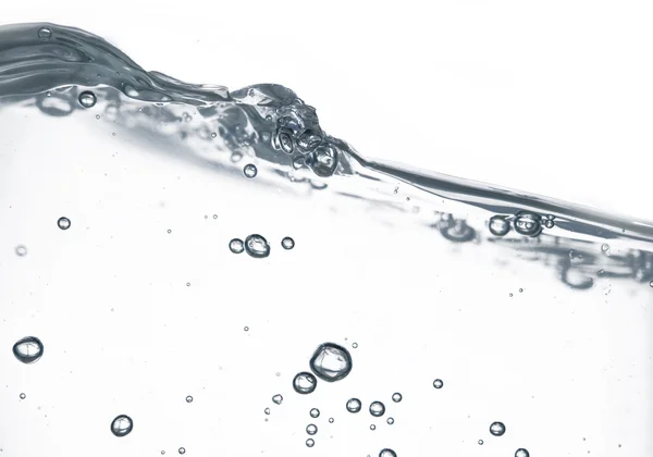 Ola de agua y burbujas — Foto de Stock
