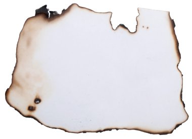 Burnt paper clipart