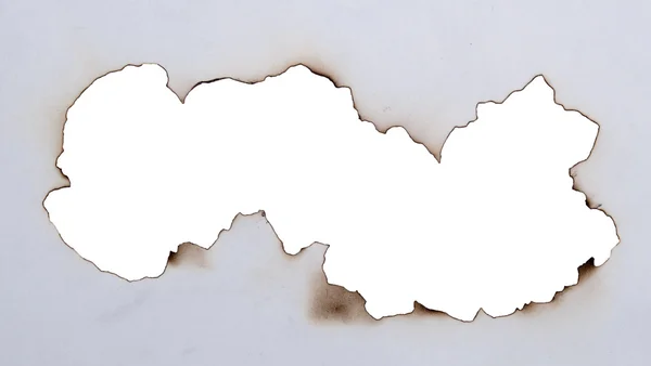 Сгоревший каркас — стоковое фото
