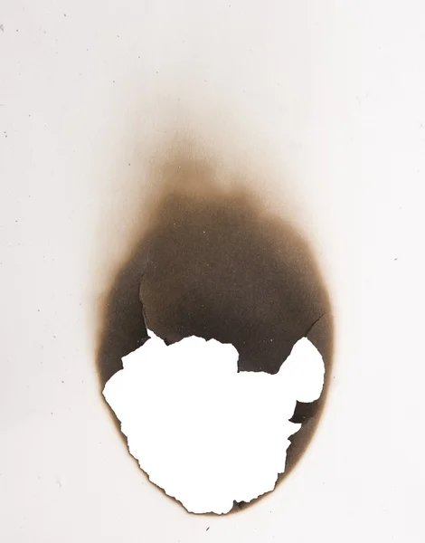 Agujero quemado — Foto de Stock