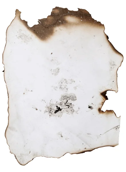 Spálené špinavý papír — Stock fotografie
