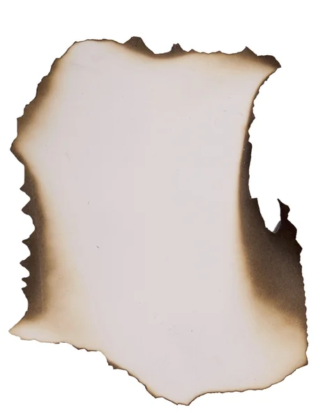 Сгоревшая бумага — стоковое фото