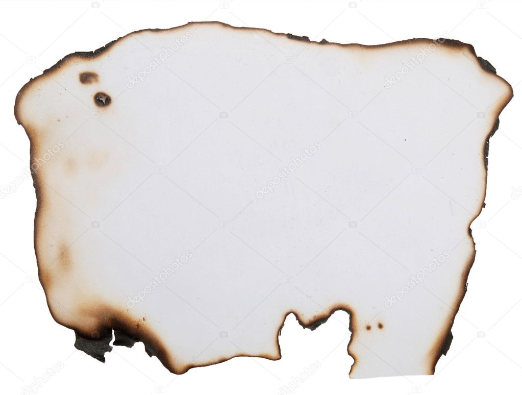 Burnt paper