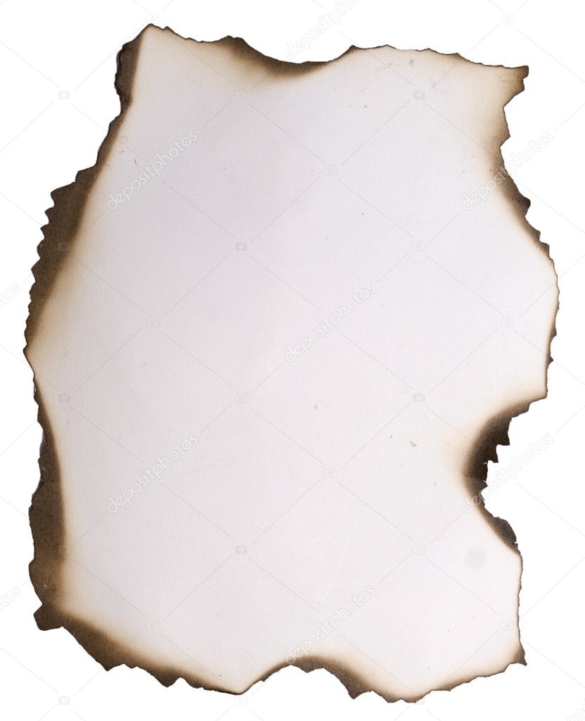 Old burnt paper