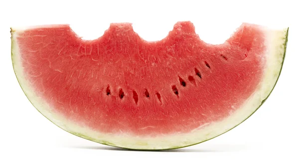 Ätit vattenmelon — Stockfoto