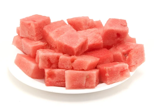 Wassermelonenwürfel — Stockfoto