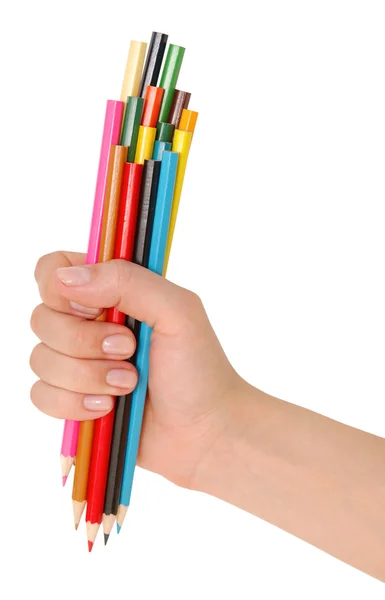 Tužky v ruce — Stock fotografie