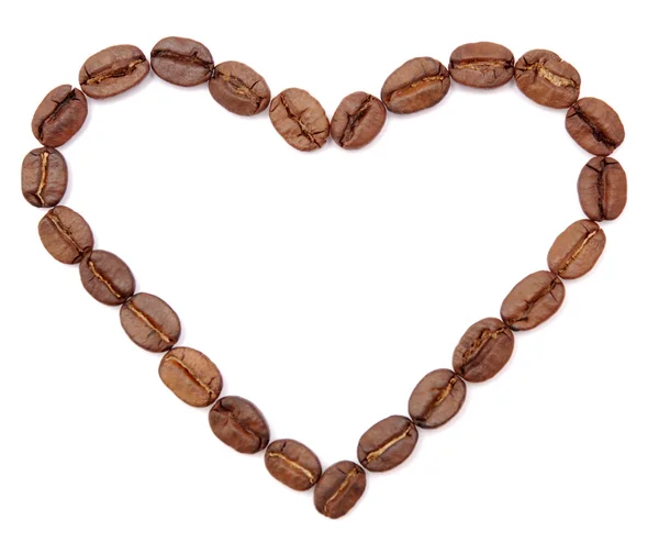 Serce kawy — Zdjęcie stockowe