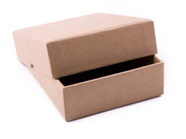 Papper box på en vit bakgrund — Stockfoto