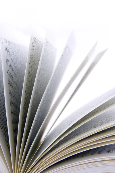 Open book on a white background — Stock Photo, Image