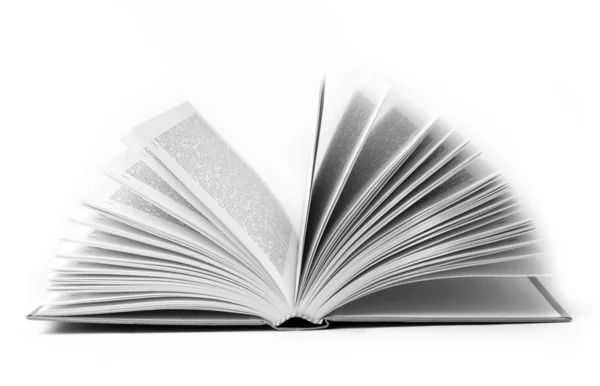 Open book on a white background — Stock Photo, Image