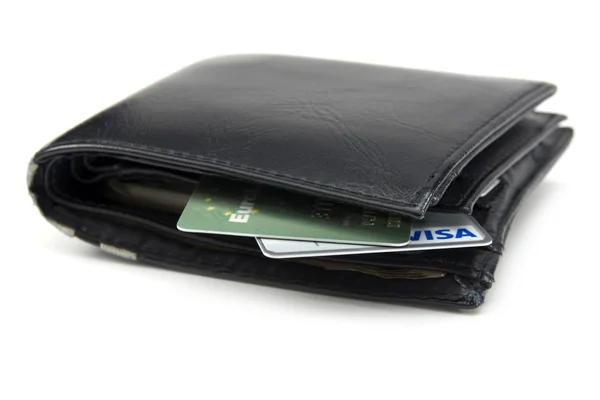 Kredi kartlı cüzdan — Stok fotoğraf