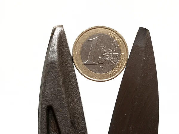 Euro scissors2 — Zdjęcie stockowe