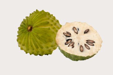 Soursop isolated on white background clipart