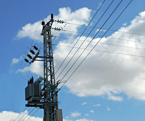 Overhead power line — Stock Photo, Image