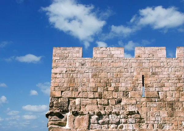 stock image Wall of old city of Jerusalem