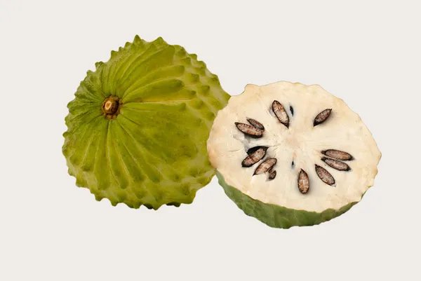 Soursop aislado sobre fondo blanco —  Fotos de Stock