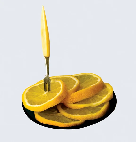 Szelet citrom — Stock Fotó
