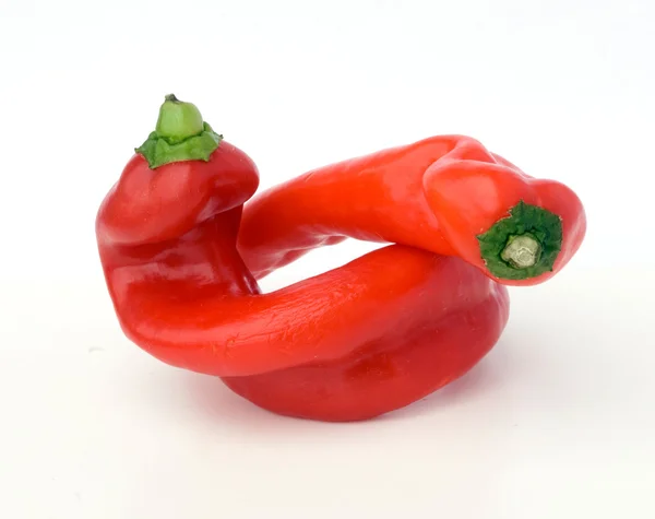 Δύο κόκκινο πιπέρι — Φωτογραφία Αρχείου