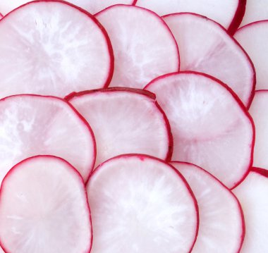 Radish slices clipart