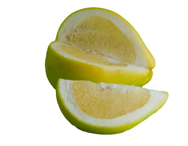 柚隔离在白色背景上 — 图库照片