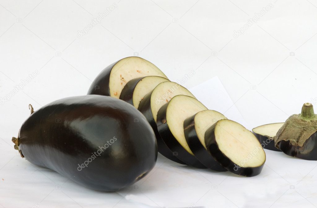 Eggplant and slices