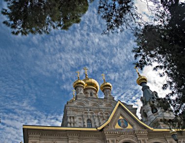 Church of Maria Magdalene in Jerusalem clipart