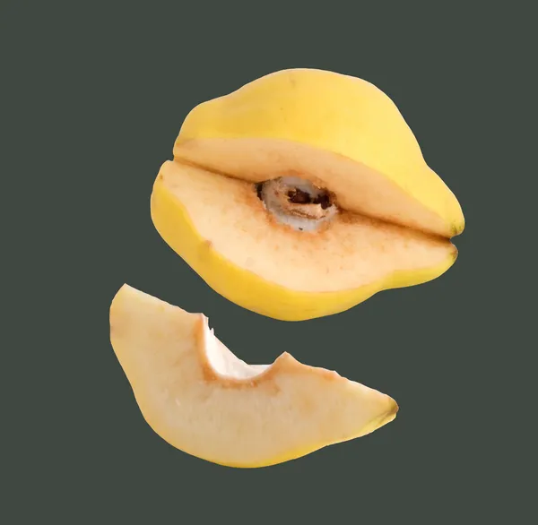 Kdoule (Zlaté Jablko) na šedé poza — Stock fotografie