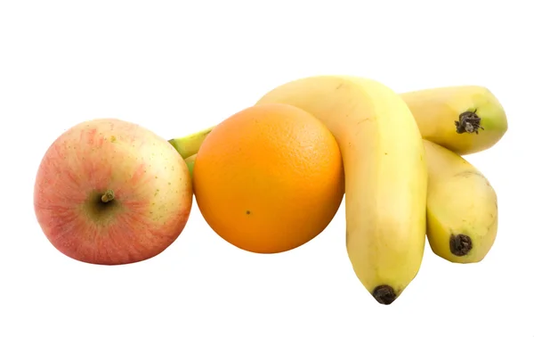 Früchte isoliert auf weißem Hintergrund — Stockfoto