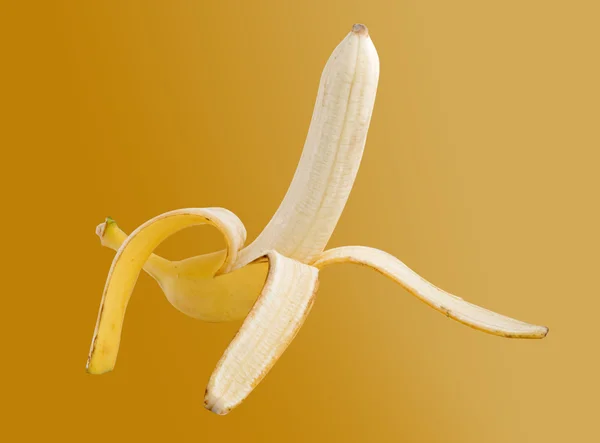 Banana isolada em segundo plano — Fotografia de Stock