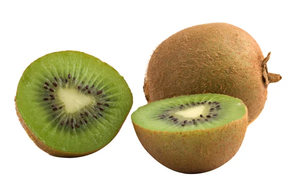 Frutas Kiwi e suas secções — Fotografia de Stock