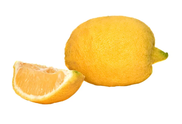 Лимон и его сегмент — стоковое фото