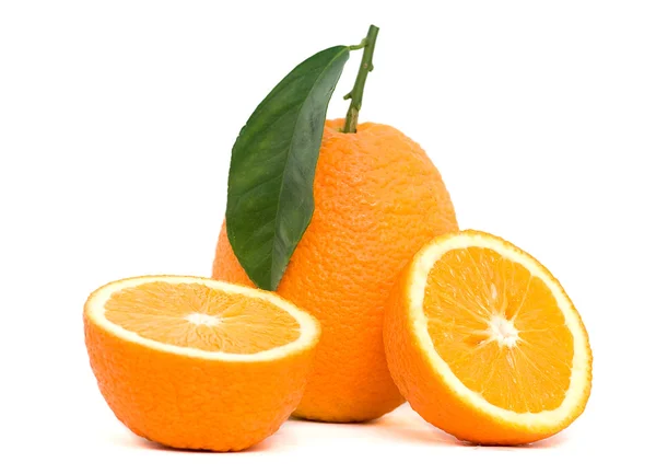 Orange und seine Abschnitte — Stockfoto