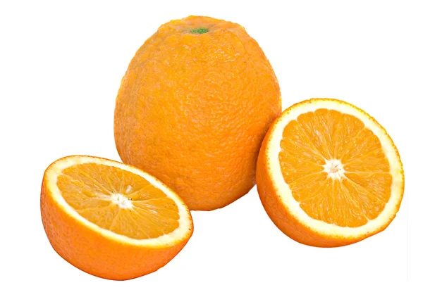 Portakal ve onun bölümleri — Stok fotoğraf