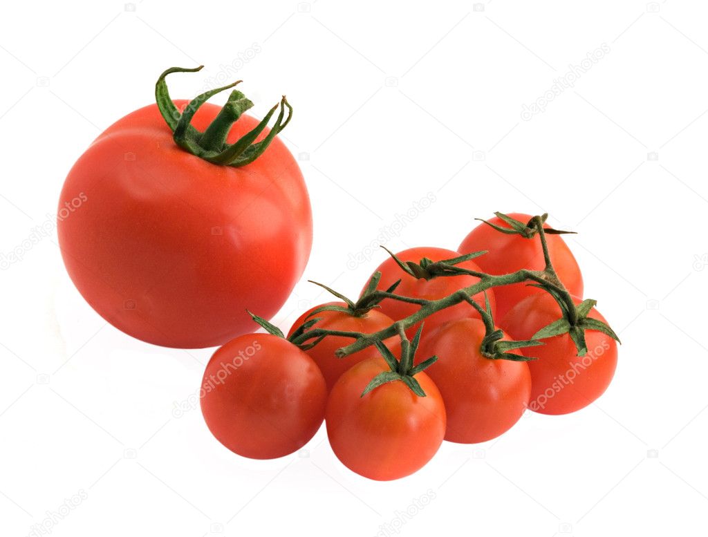 Large tomato and branch Stock Photo by ©vaeenma 1904476