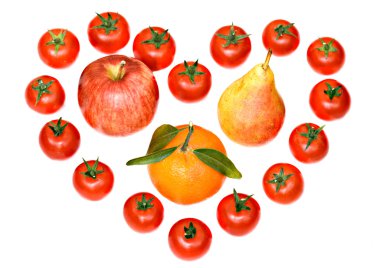 Composition consisting of tomatoes clipart